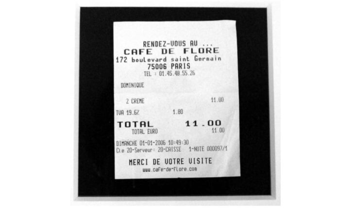 Framed Receipt | Cup of Jo