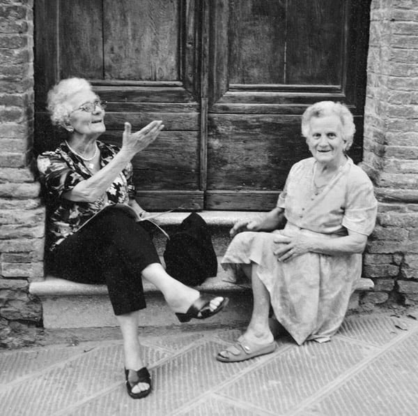 two funny old women