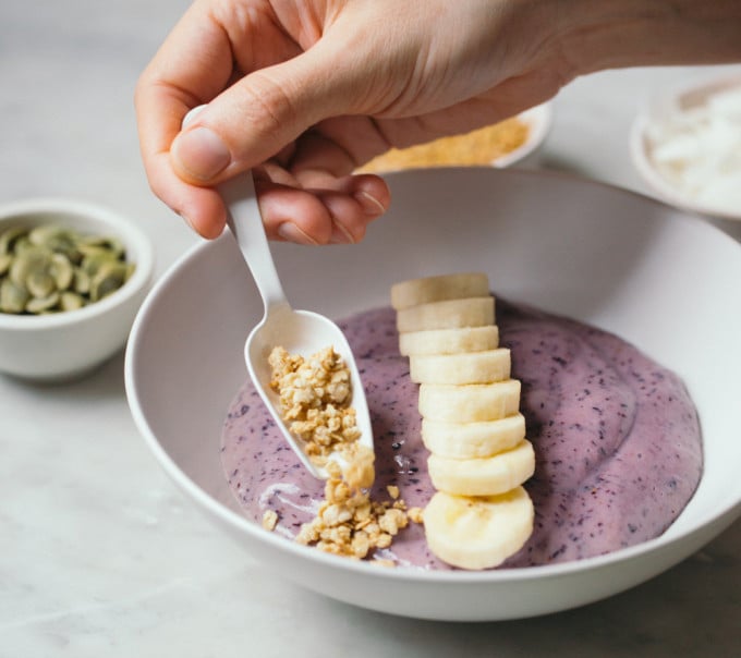 Dairy Free Acai Smoothie Bowl Recipe • The Candid Cooks