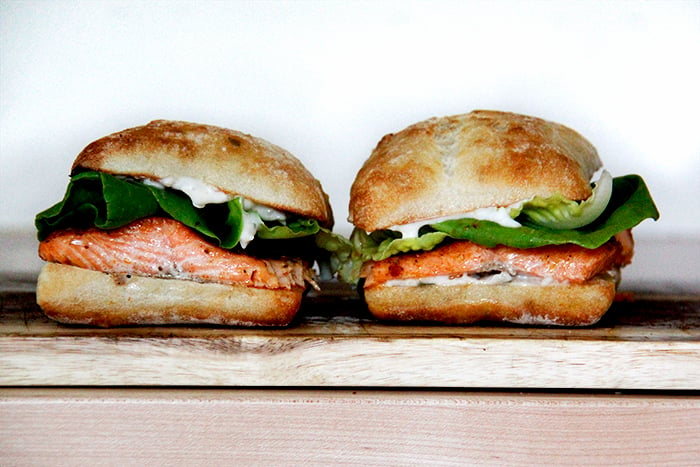 Smoked Salmon Cream Cheese Sandwiches - Olga in the Kitchen