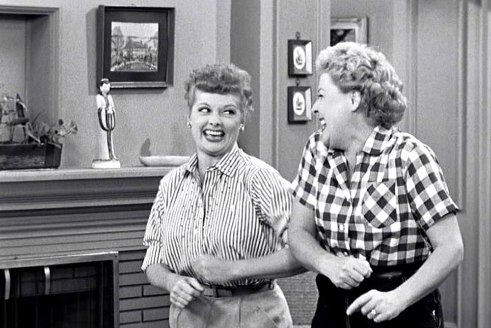 Lucy And Ethel Laughing