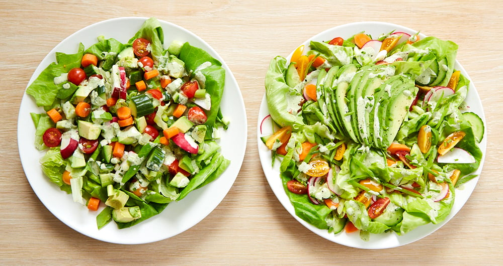 How To Chop A Lot Of Vegetables Fast Salad 