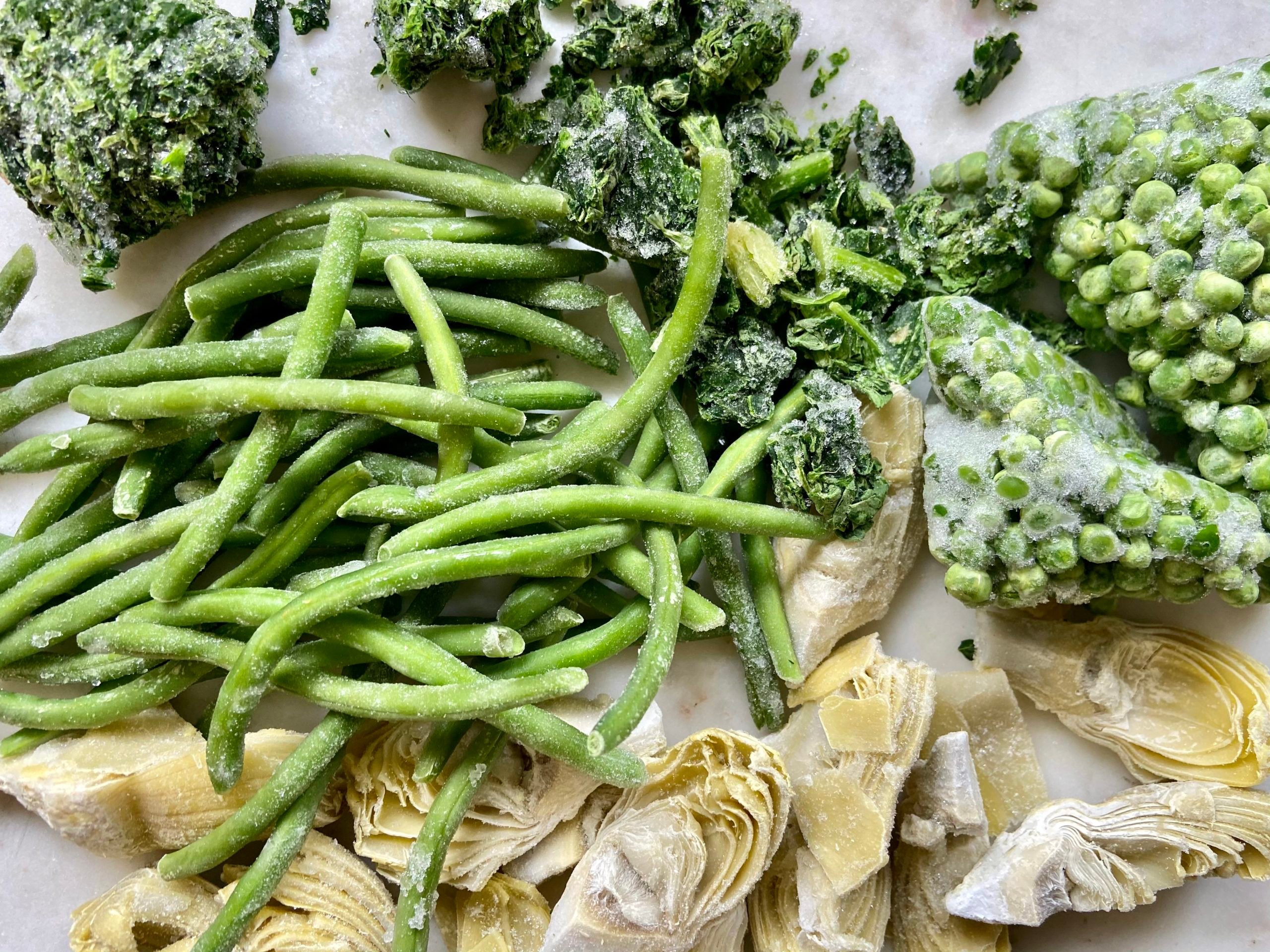 Steaming frozen vegetables in a steam фото 56