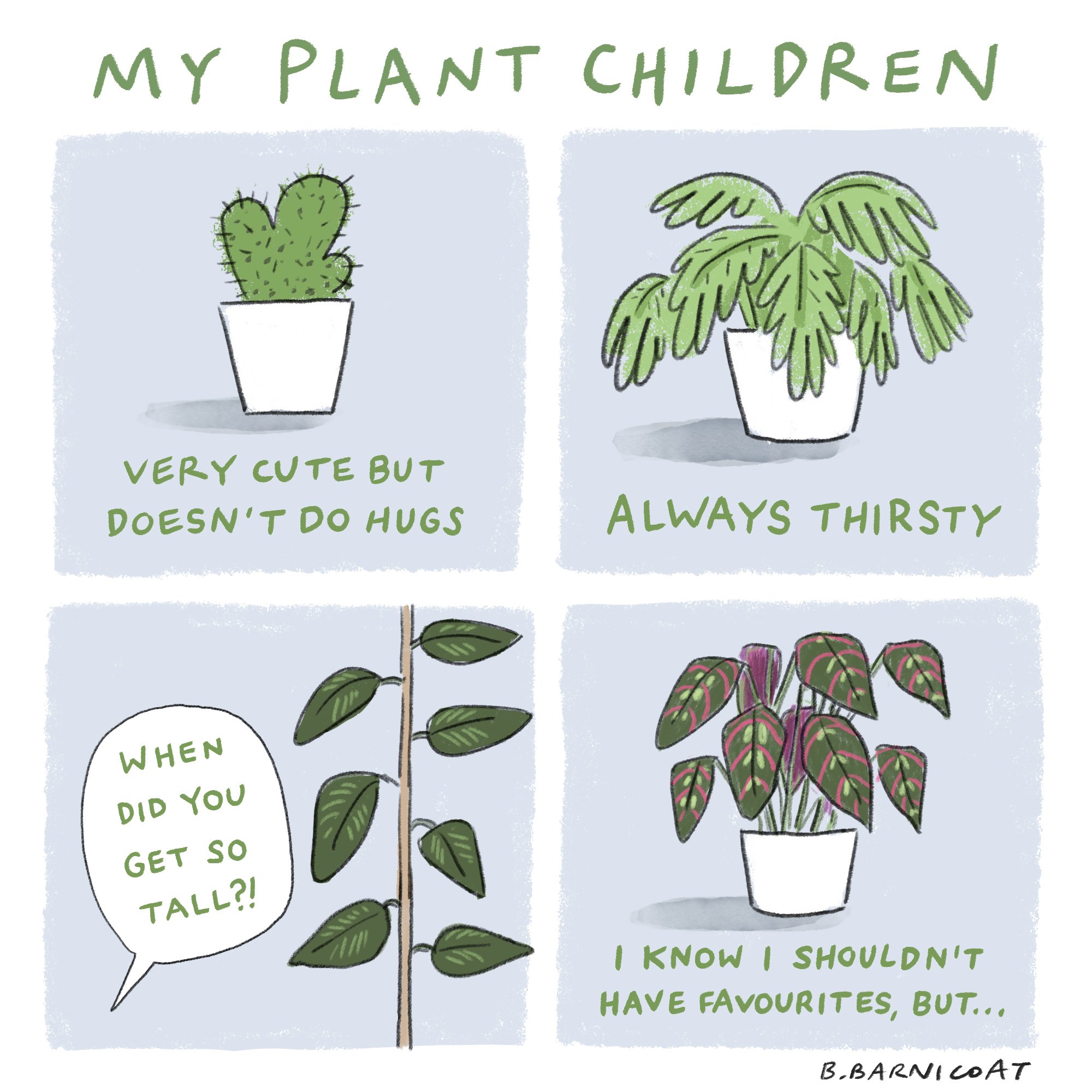 plant children comic by Becky Barnicoat