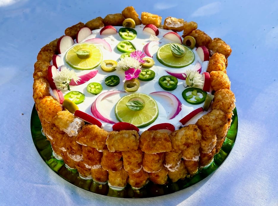 Tater Tots Cake by Natasha