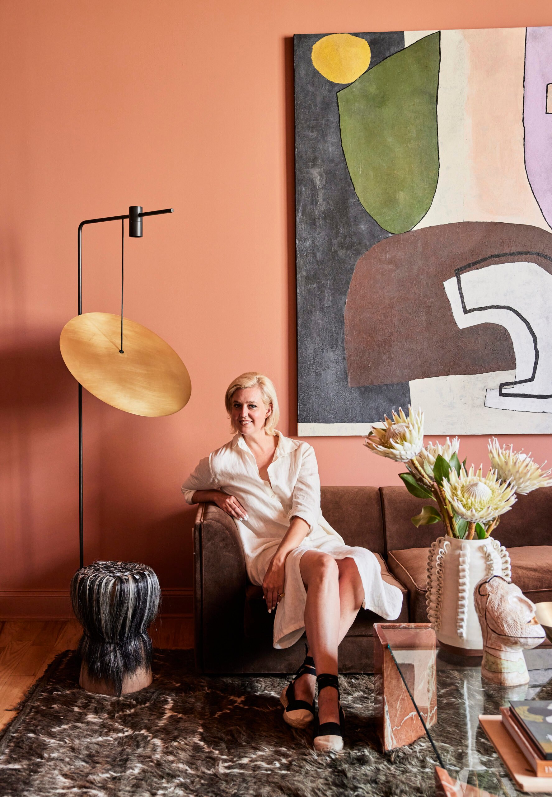 Tour a Brooklyn Apartment That Makes Great Use of Light Pink Paint