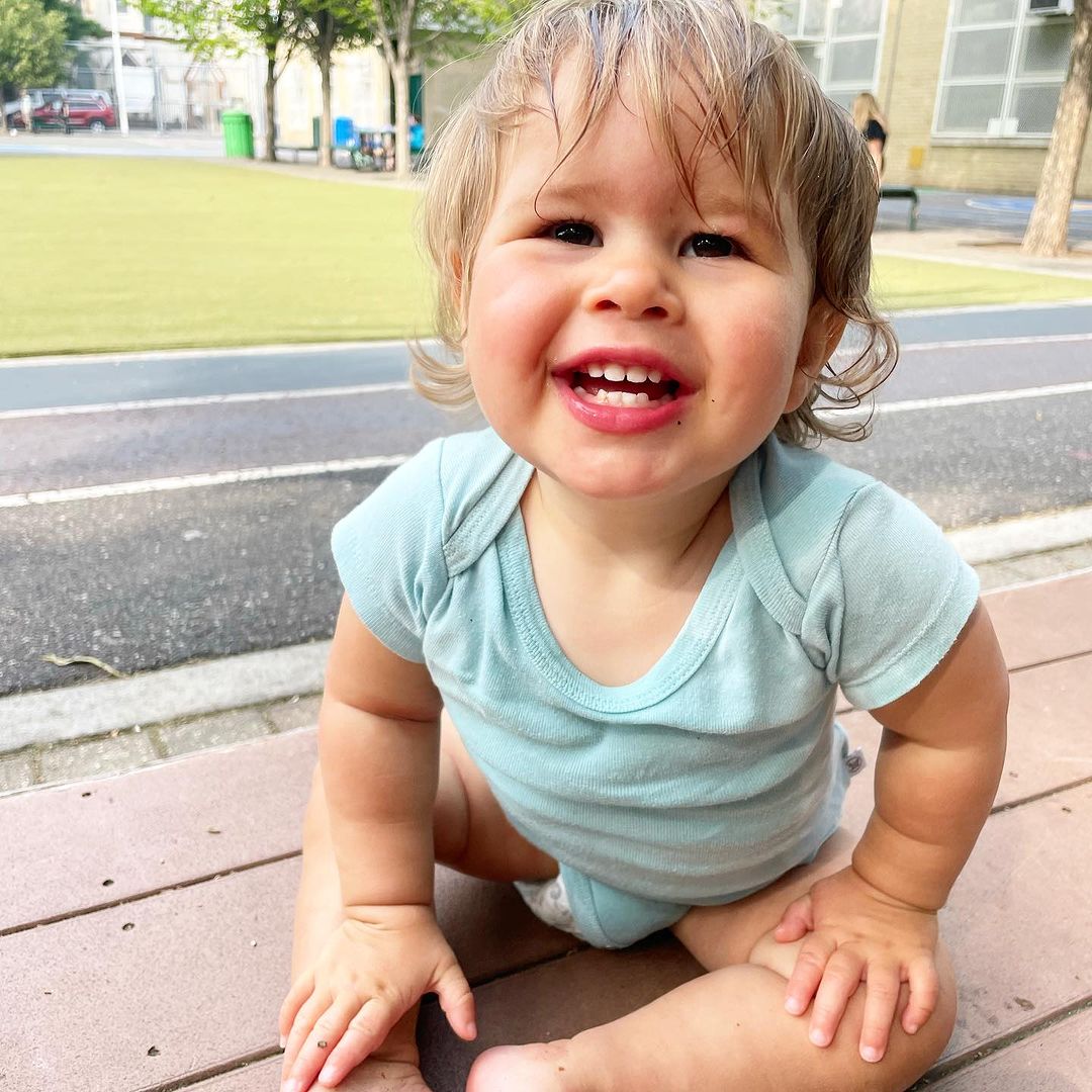 baby at Brooklyn playground