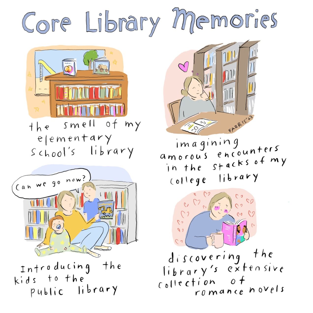 Core Library Memories | Cup of Jo