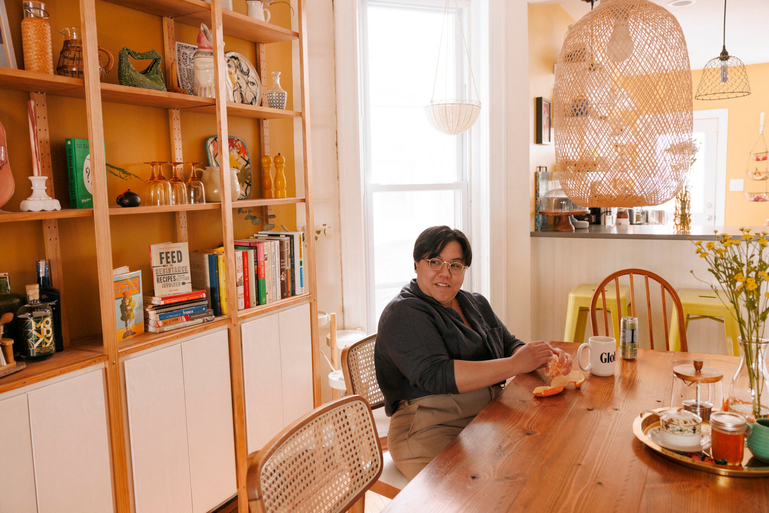 Emma Copley Eisenberg's Colorful Philly House With Books, Three Cats, and Herbal Tea on Tap