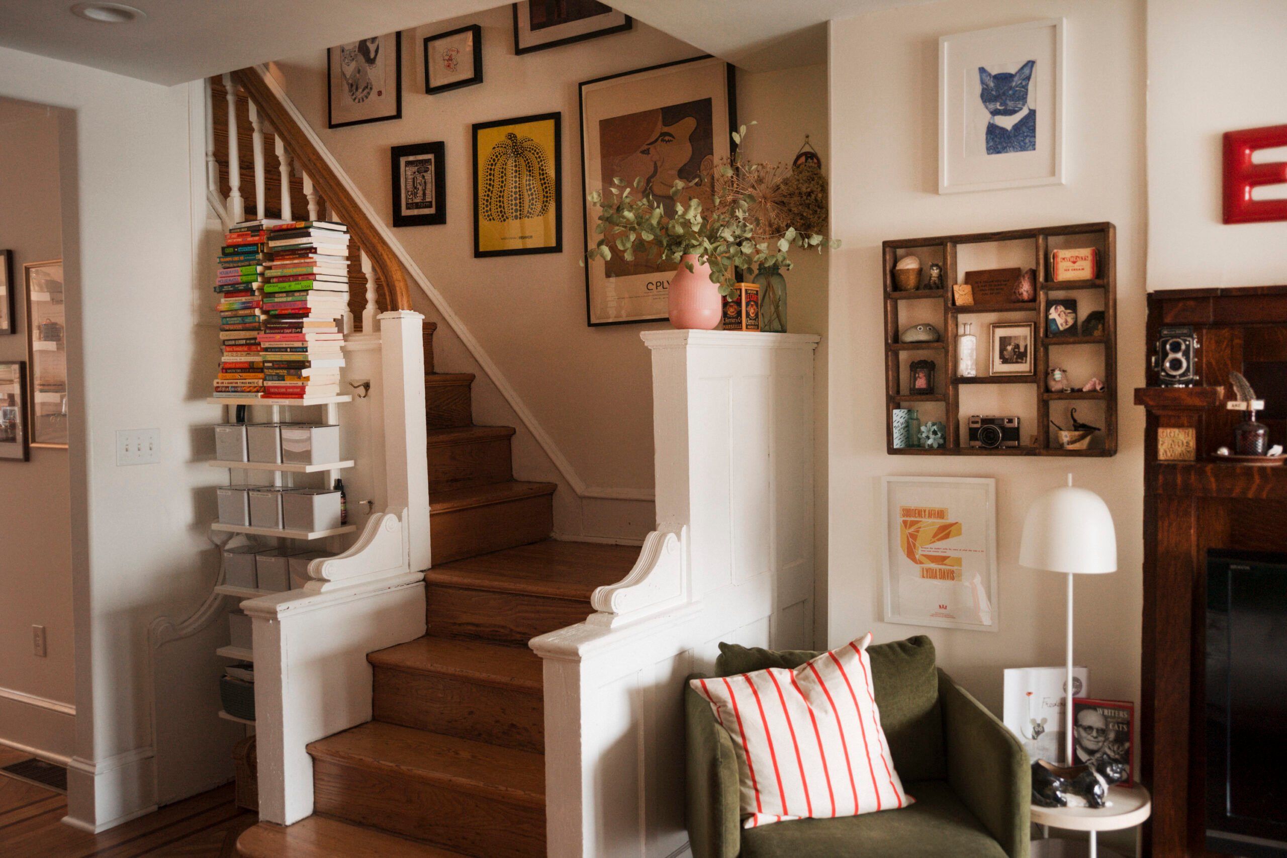 Emma Copley Eisenberg's Colorful Philly House With Books, Three Cats, and Herbal Tea on Tap