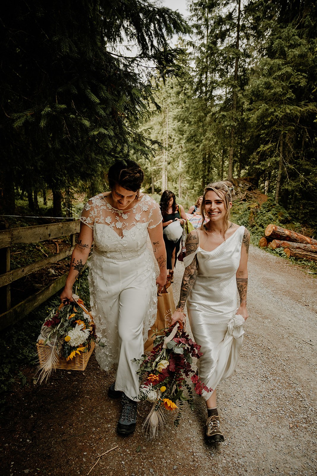 Austria alps hiking wedding elopement