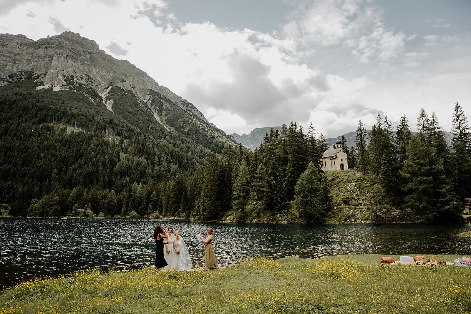 Austria alps hiking wedding elopement