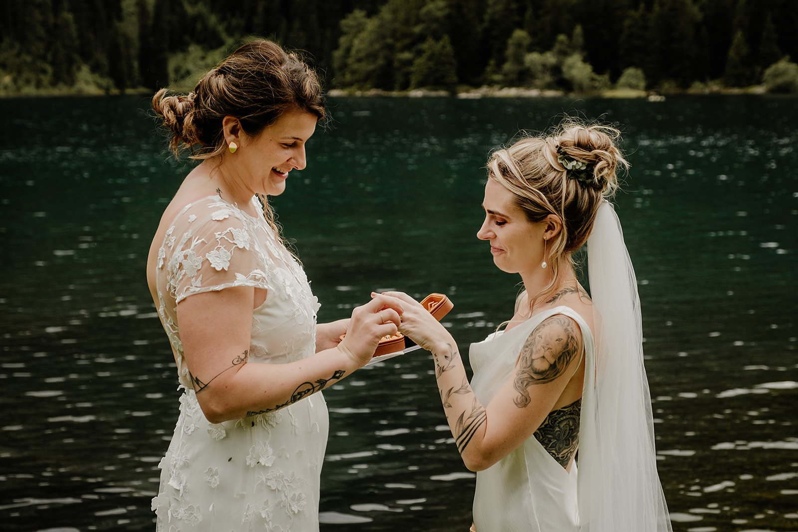 Austria alps hiking wedding elopement
