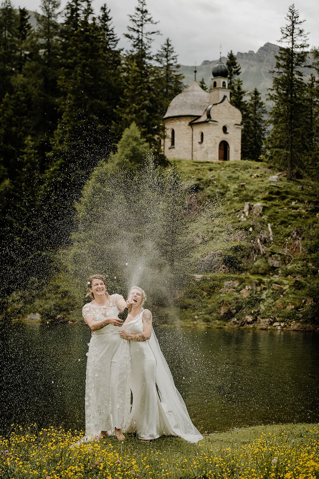 Austria alps hiking wedding elopement