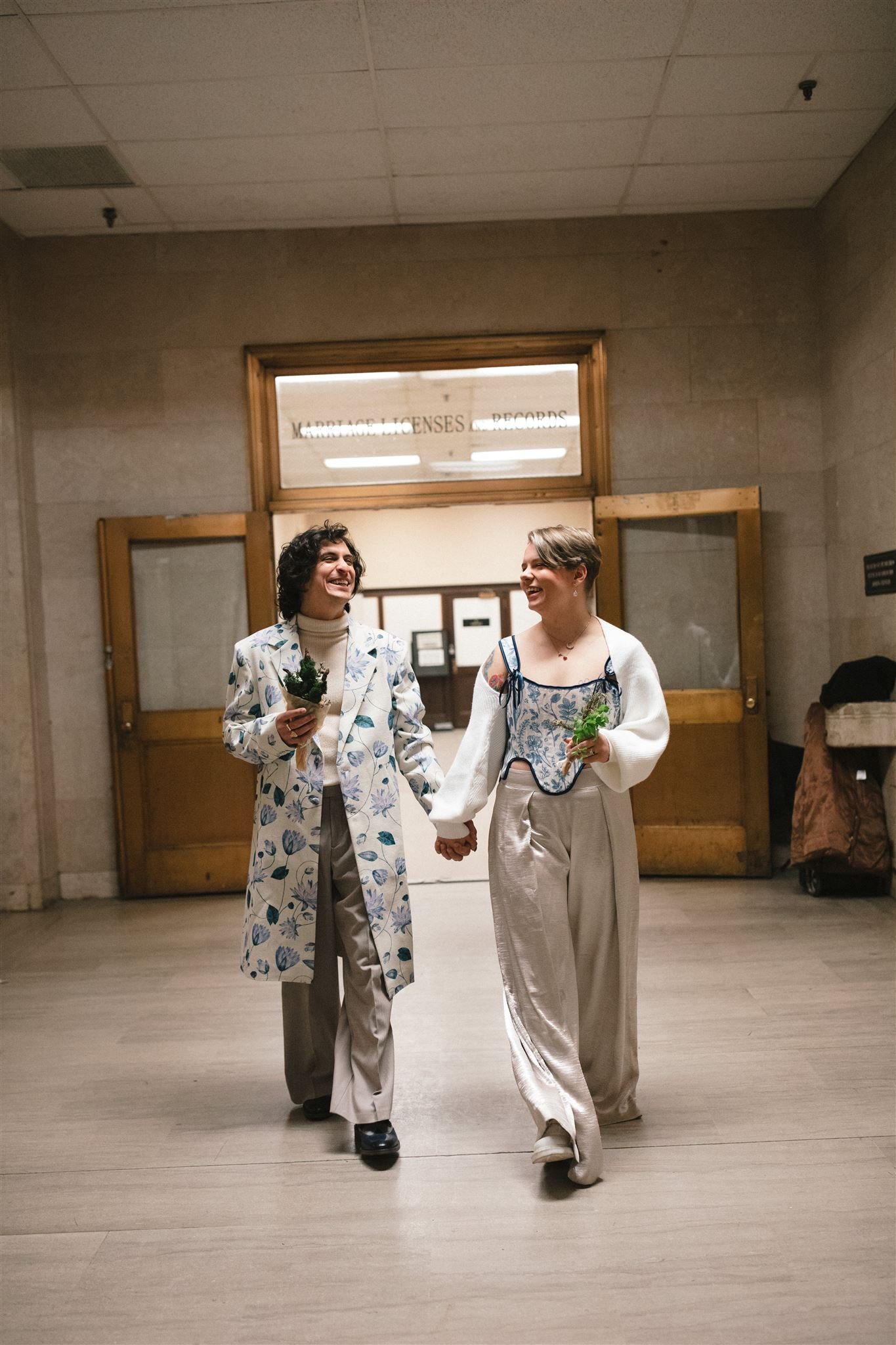 matching wedding look