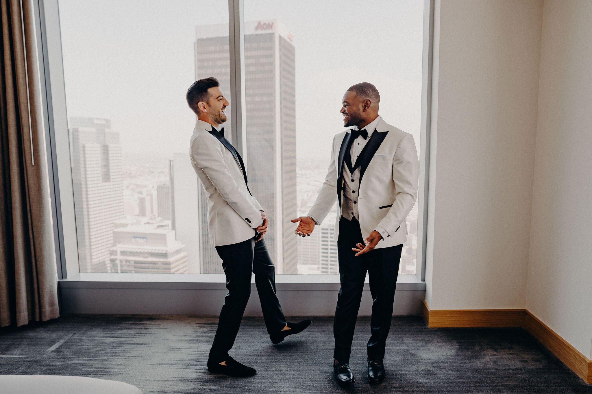 matching wedding look