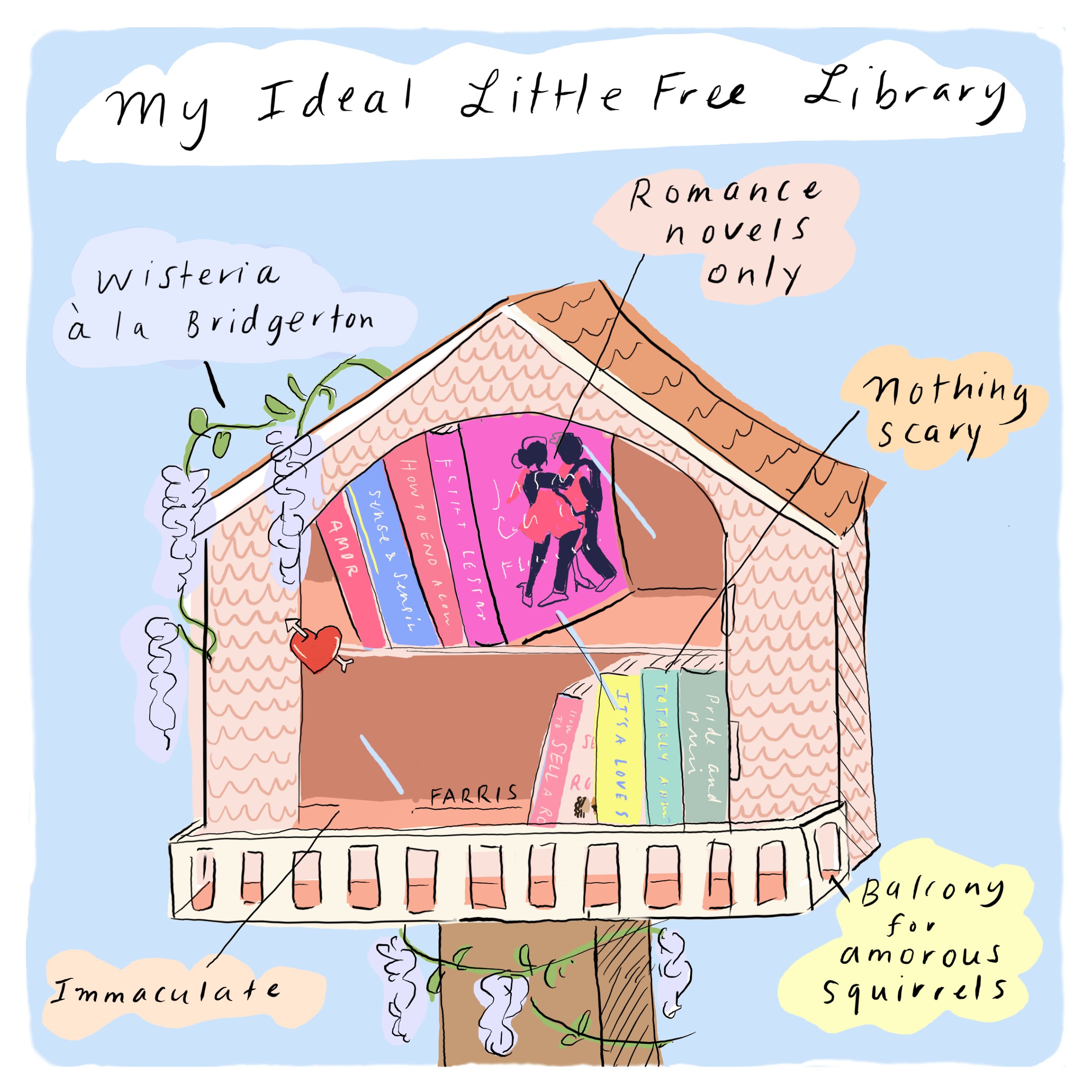 My ideal little free library comic
