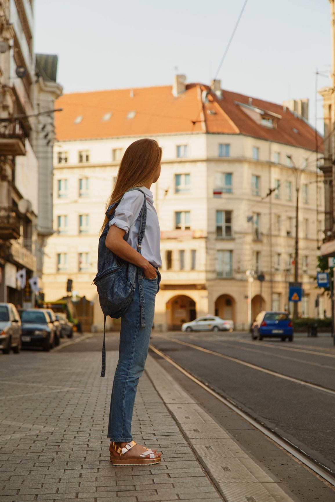 woman traveling