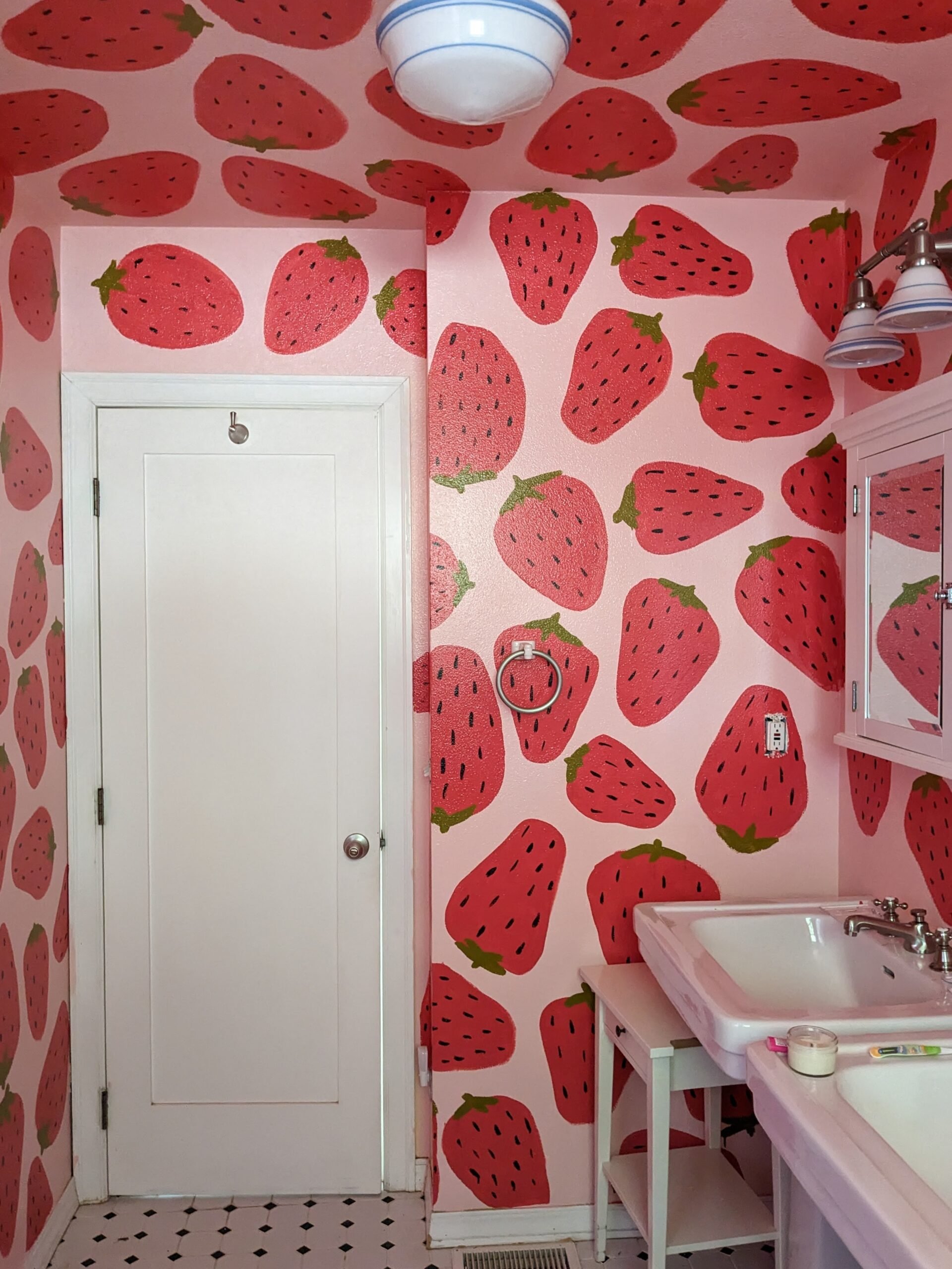 Bagno rosa fragola