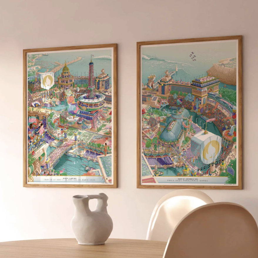 Paris olympics poster print