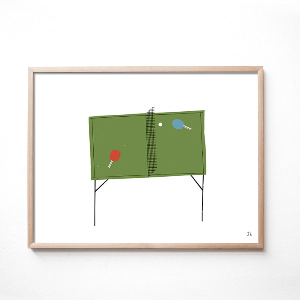 kids artwork ping pong