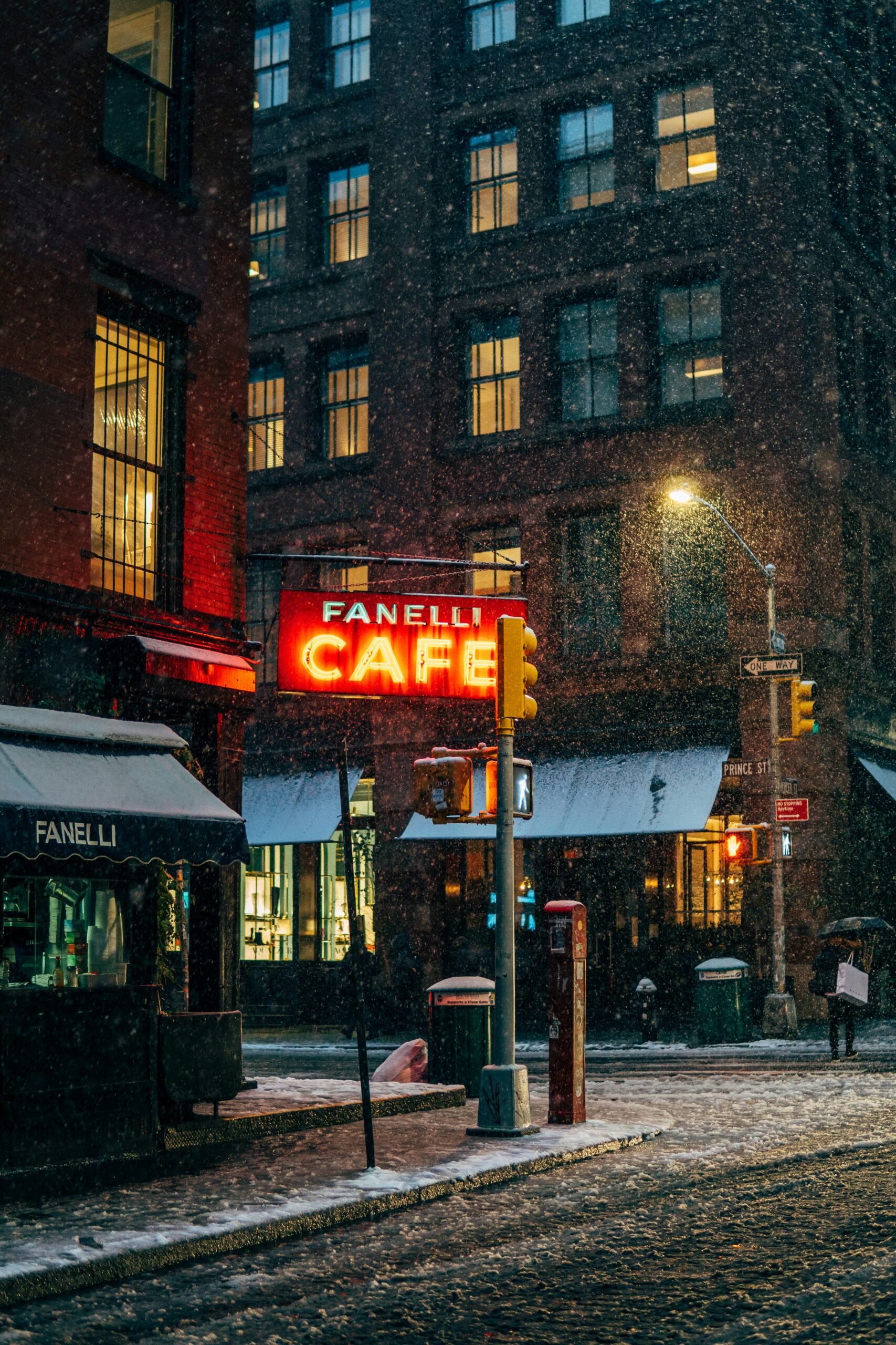 sneeuw in nyc soho