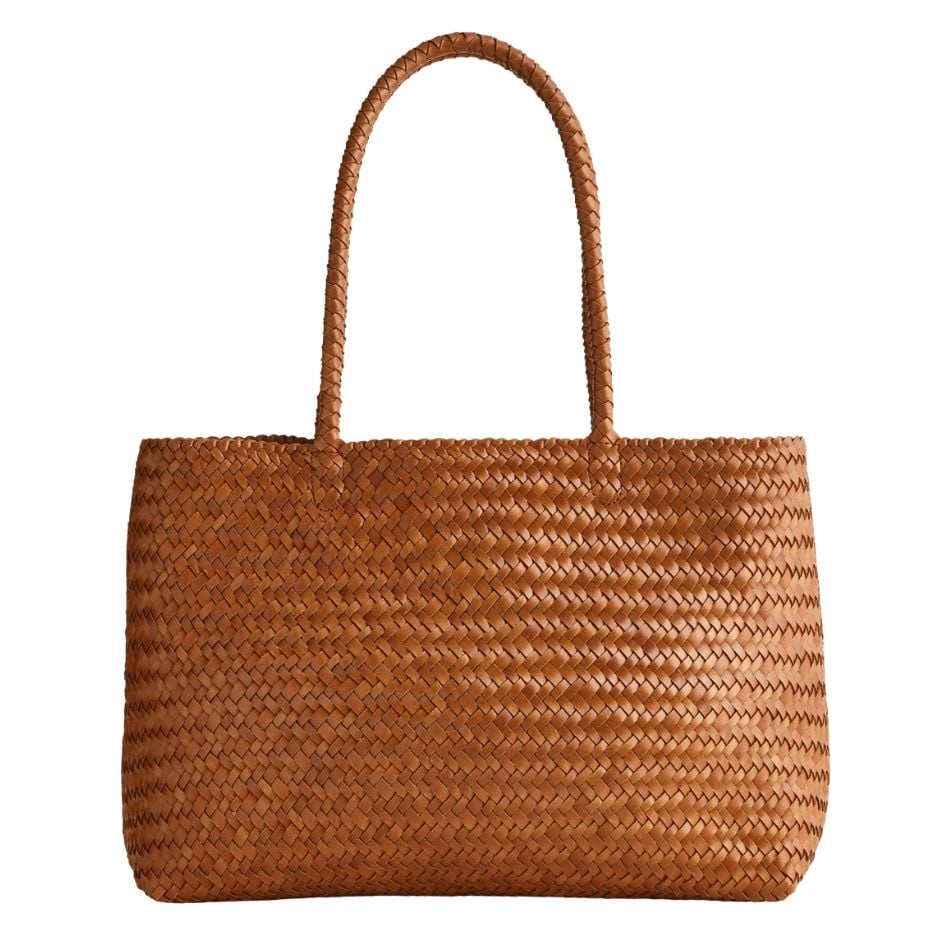 madewell woven tote bag