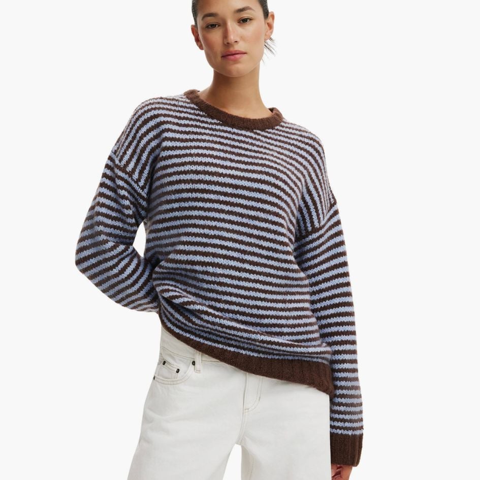 cotton on striped sweater