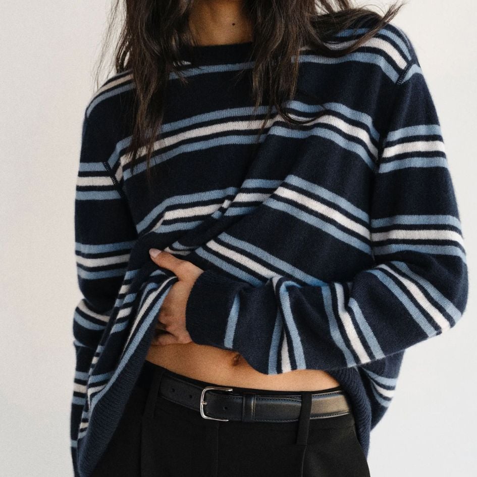 reformation striped sweater