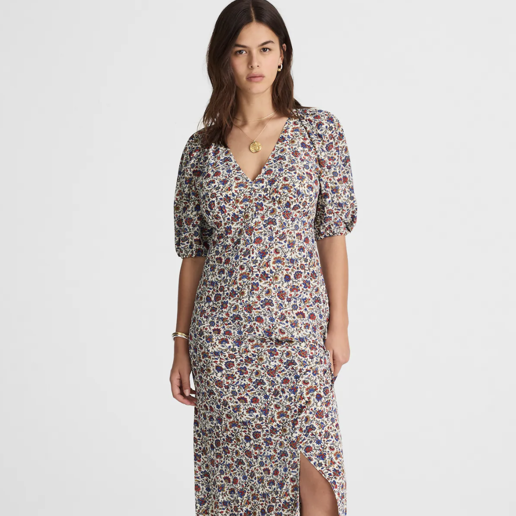floral madewell dress maxi