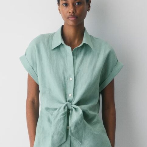 postpartum shirt short sleeved button down