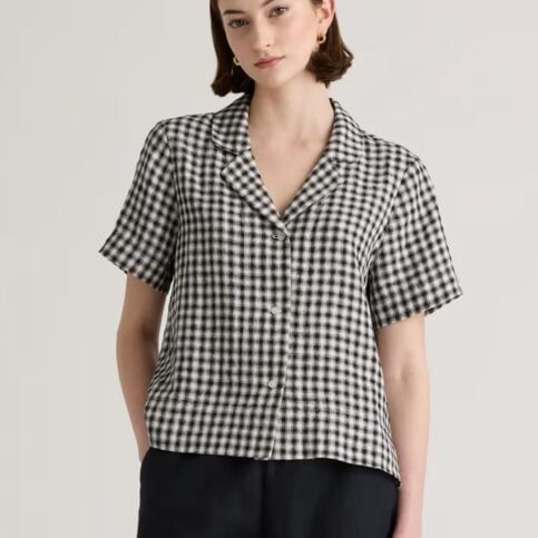 postpartum shirt short sleeved button down