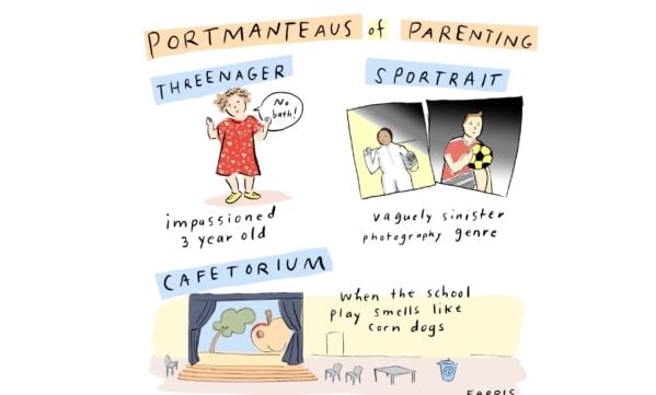 Portmanteaus of Parenting Threenager Sportrait Grace Farris