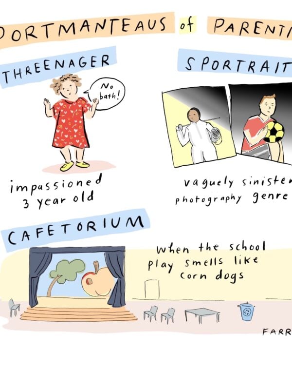 Portmanteaus of Parenting Threenager Sportrait Grace Farris