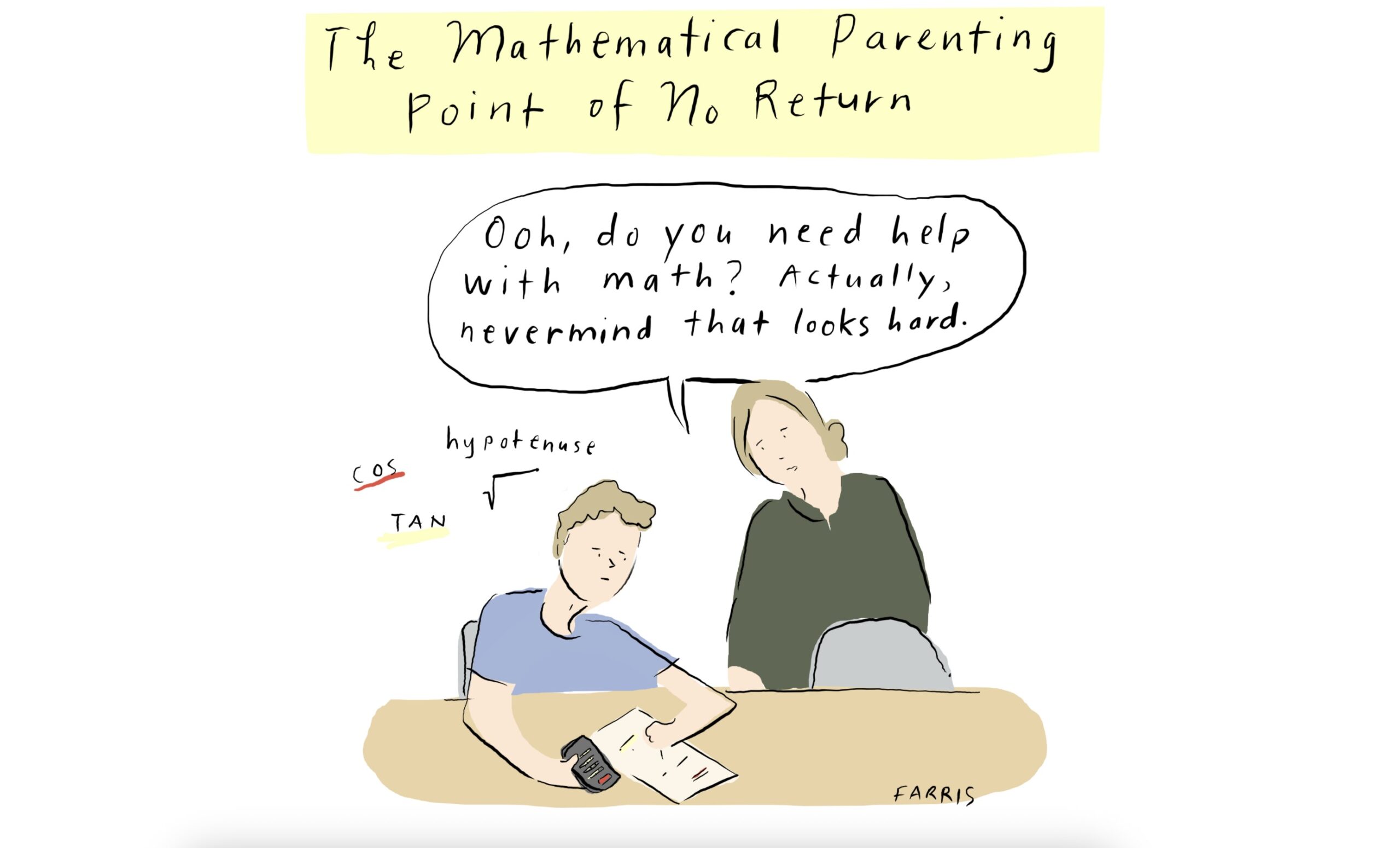 Het wiskundige ouderschapspunt zonder terugkeer