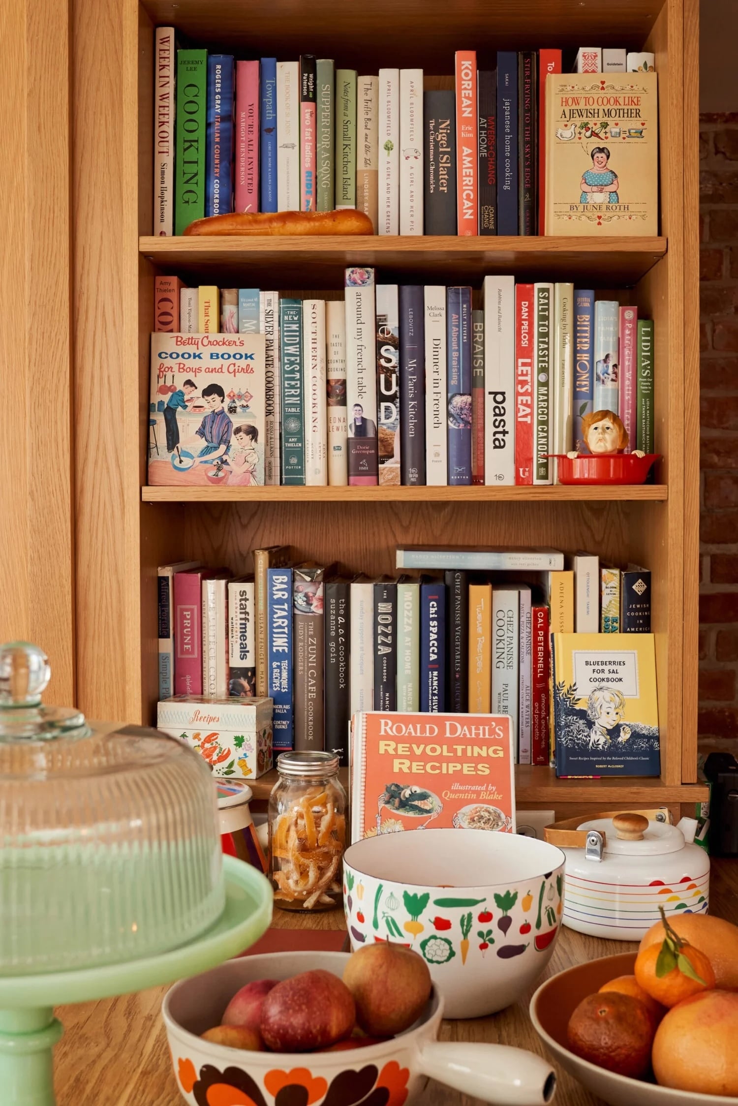 Adam Roberts house tour kitchen cookbook collection