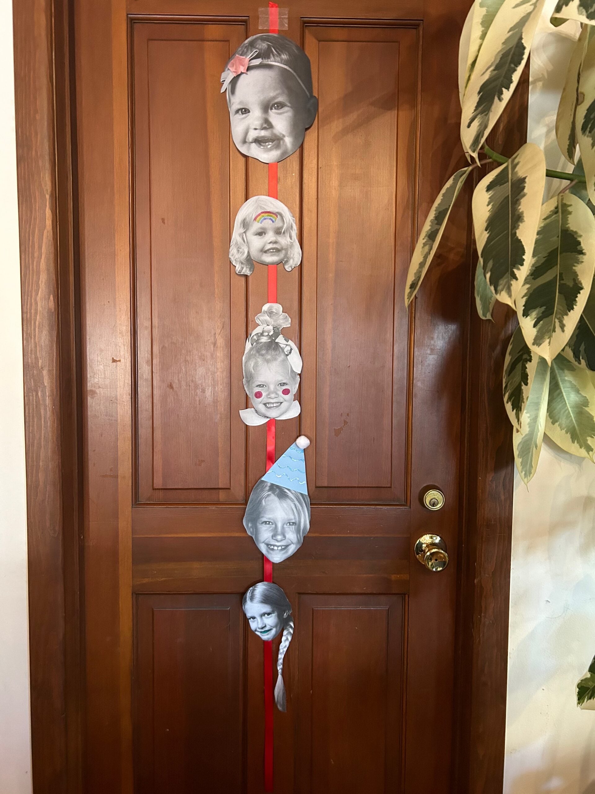 photo garland fun birthday traditions