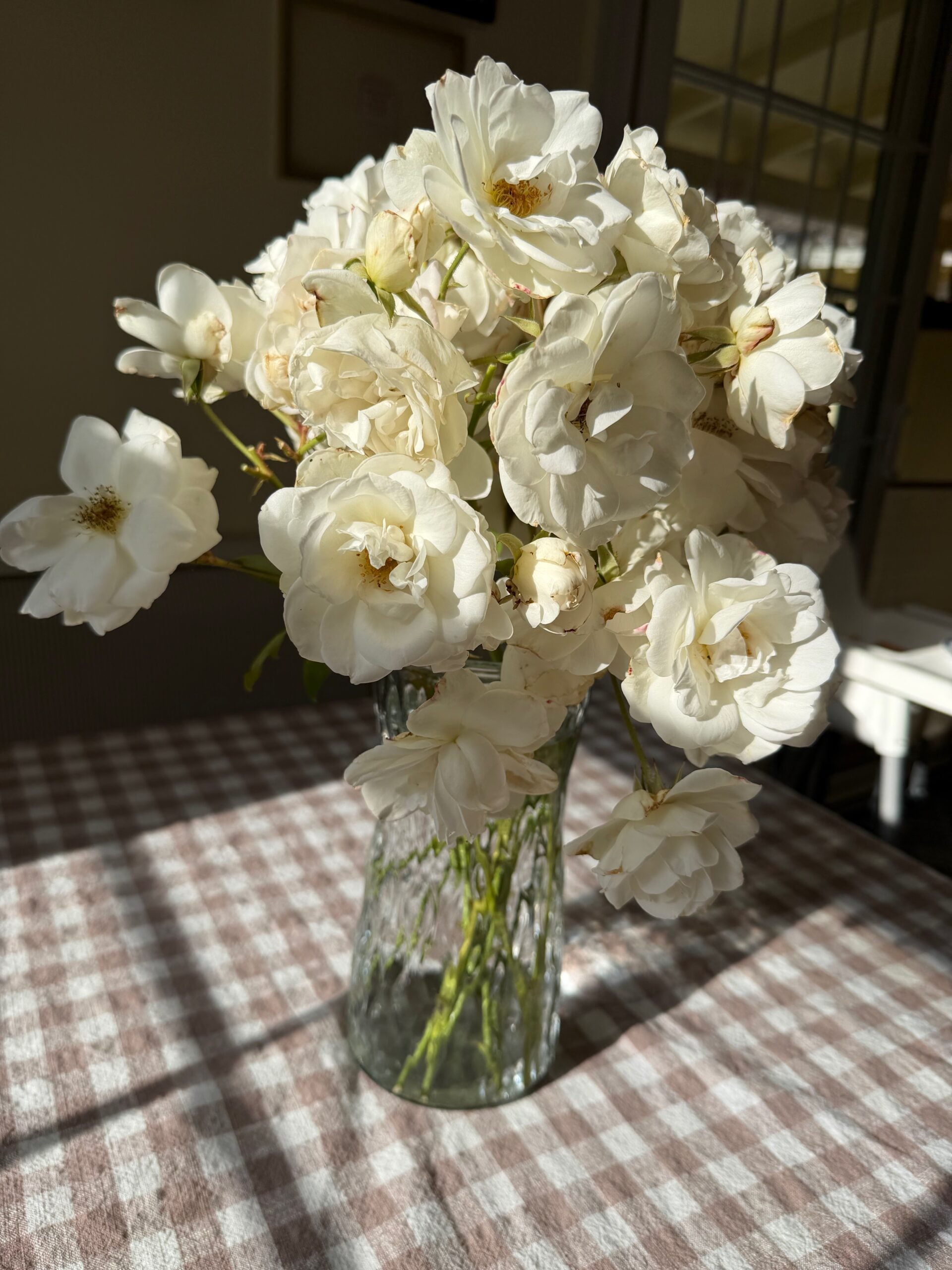 White rose arrangement