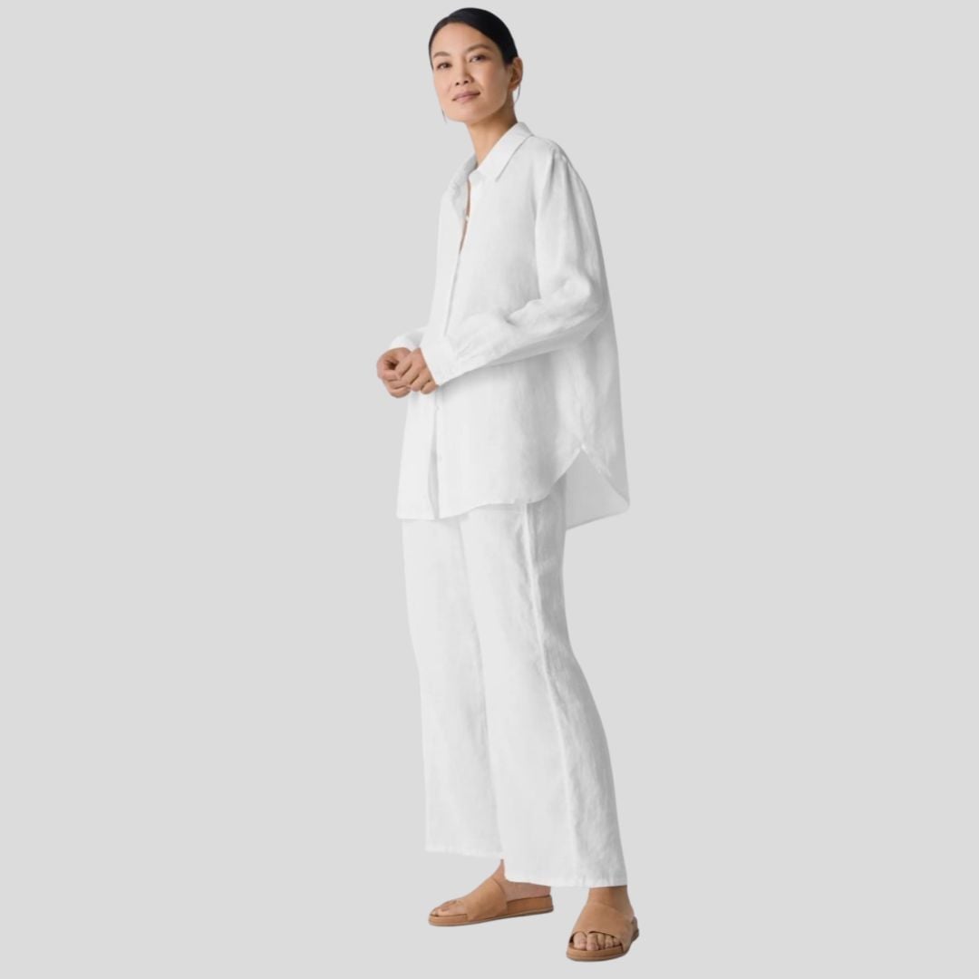 white linen set