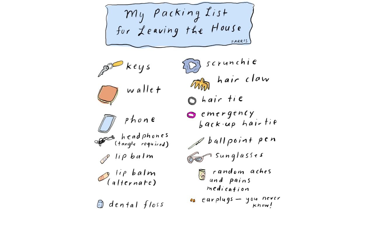 what women put in their purses comic