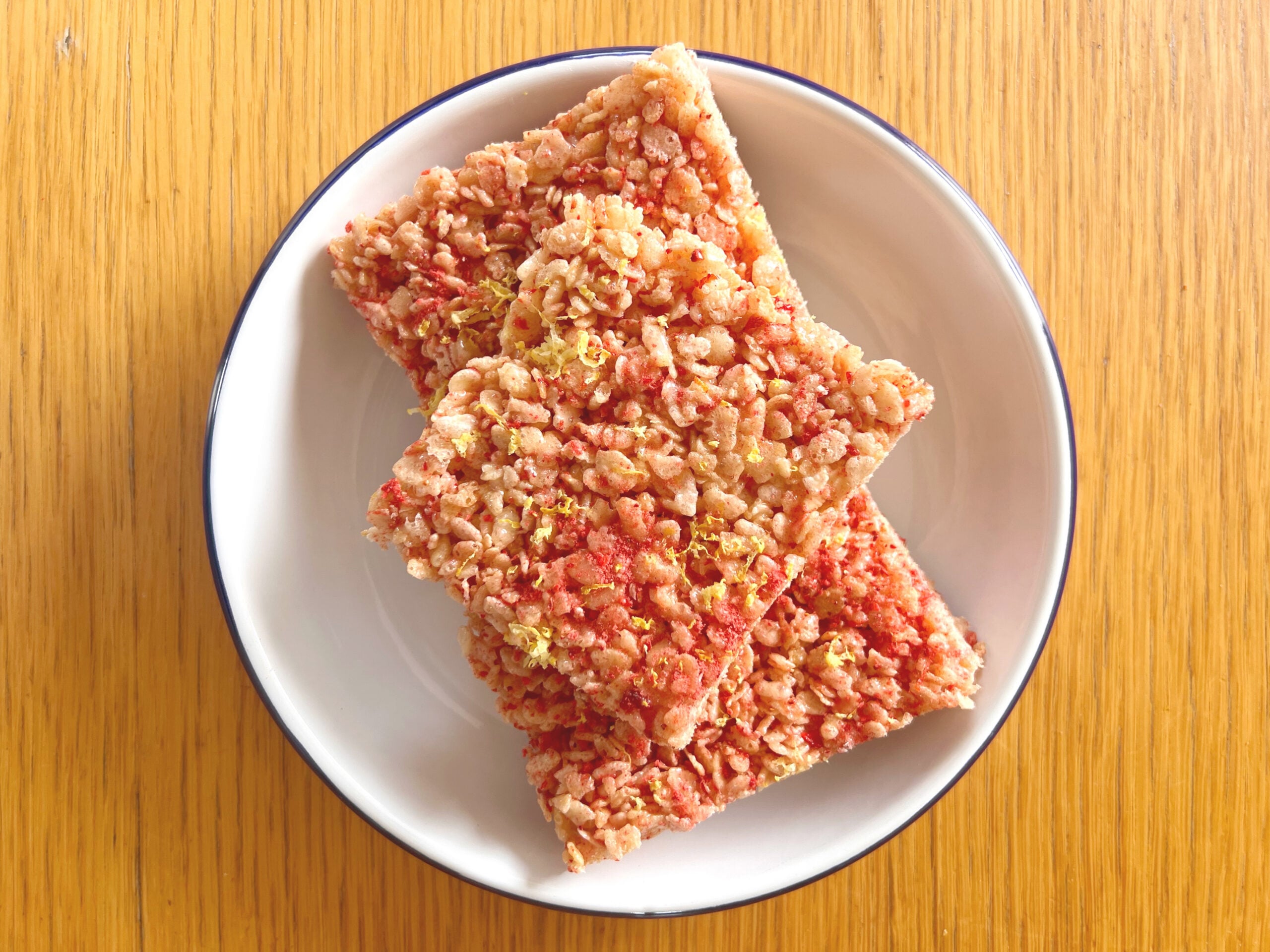 Strawberry-Lemon Rice Krispie Treats