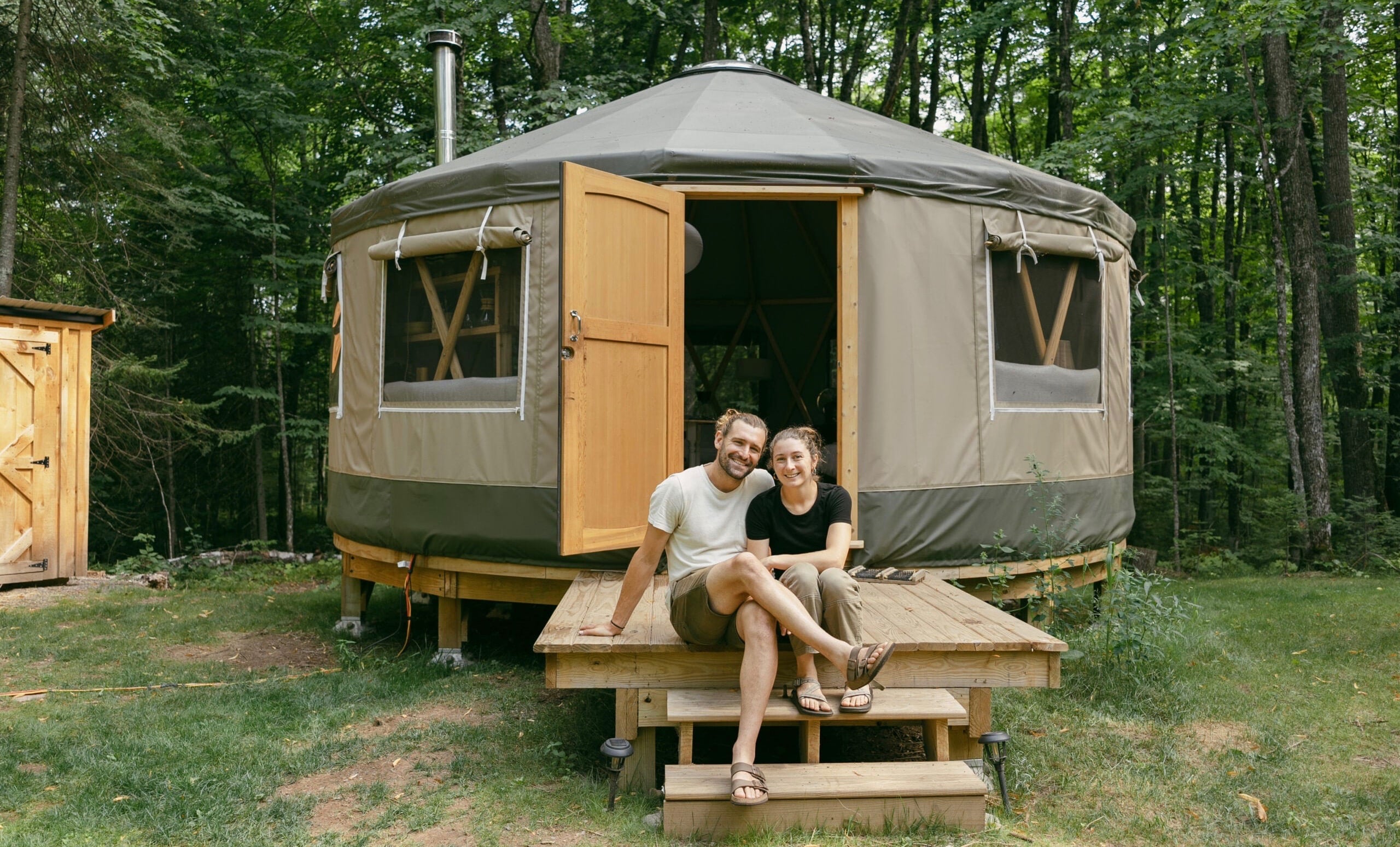 This Wisconsin Couple Lives in a Yurt, and Winter Is Their Favorite Part