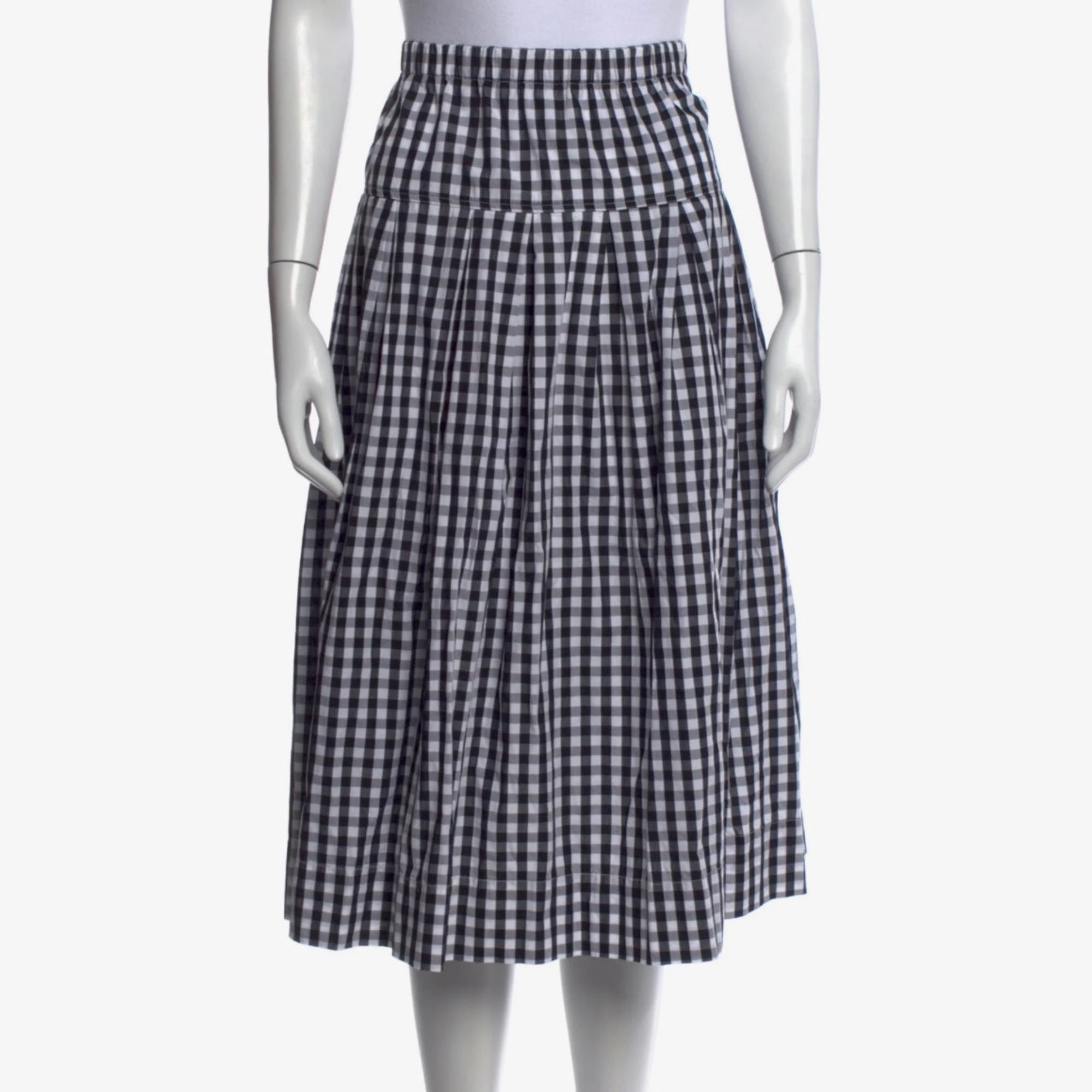 alex mill gingham skirt