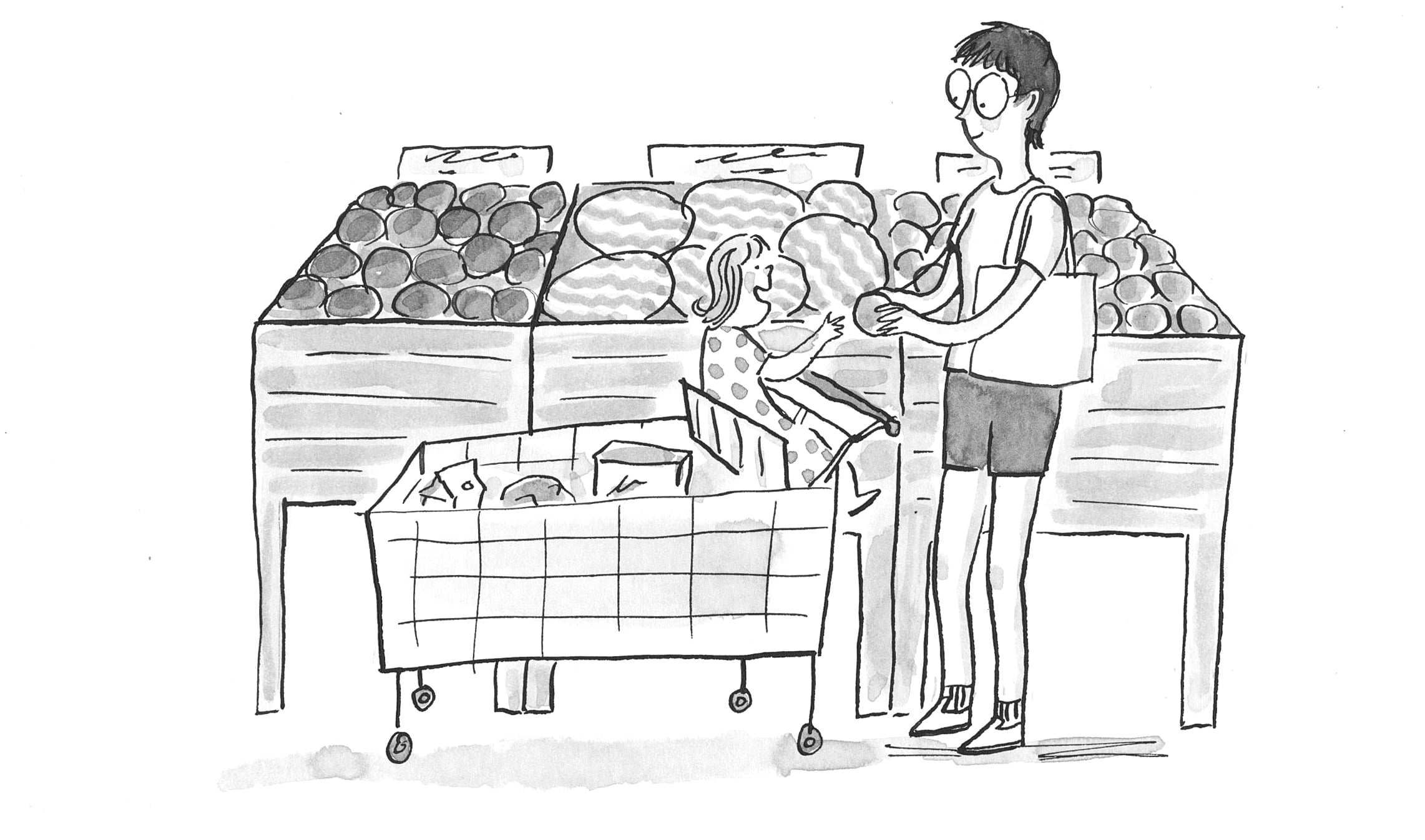 Grocery Shopping With a Baby