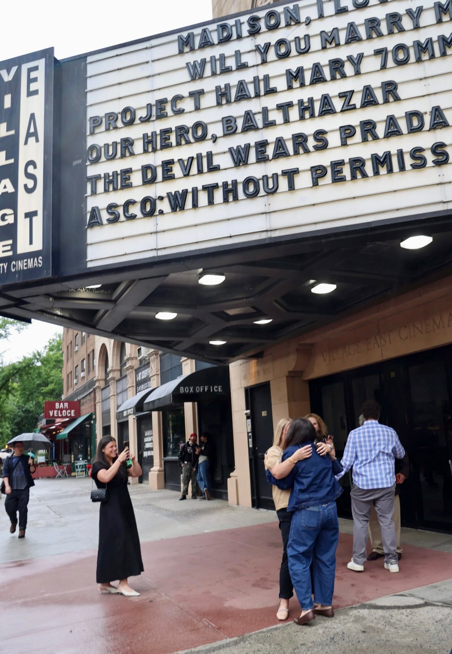 movie theater proposal story