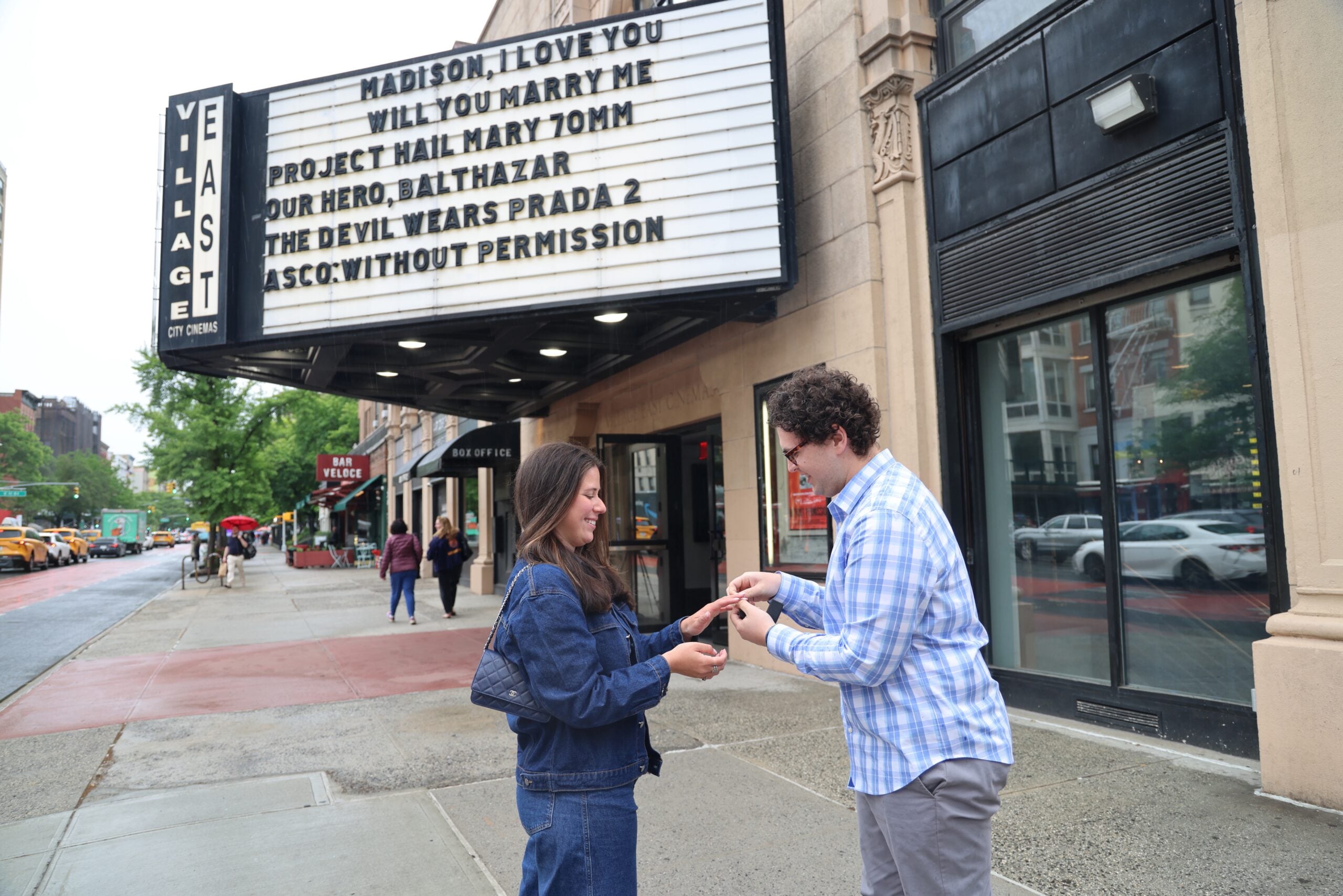 movie theater proposal story