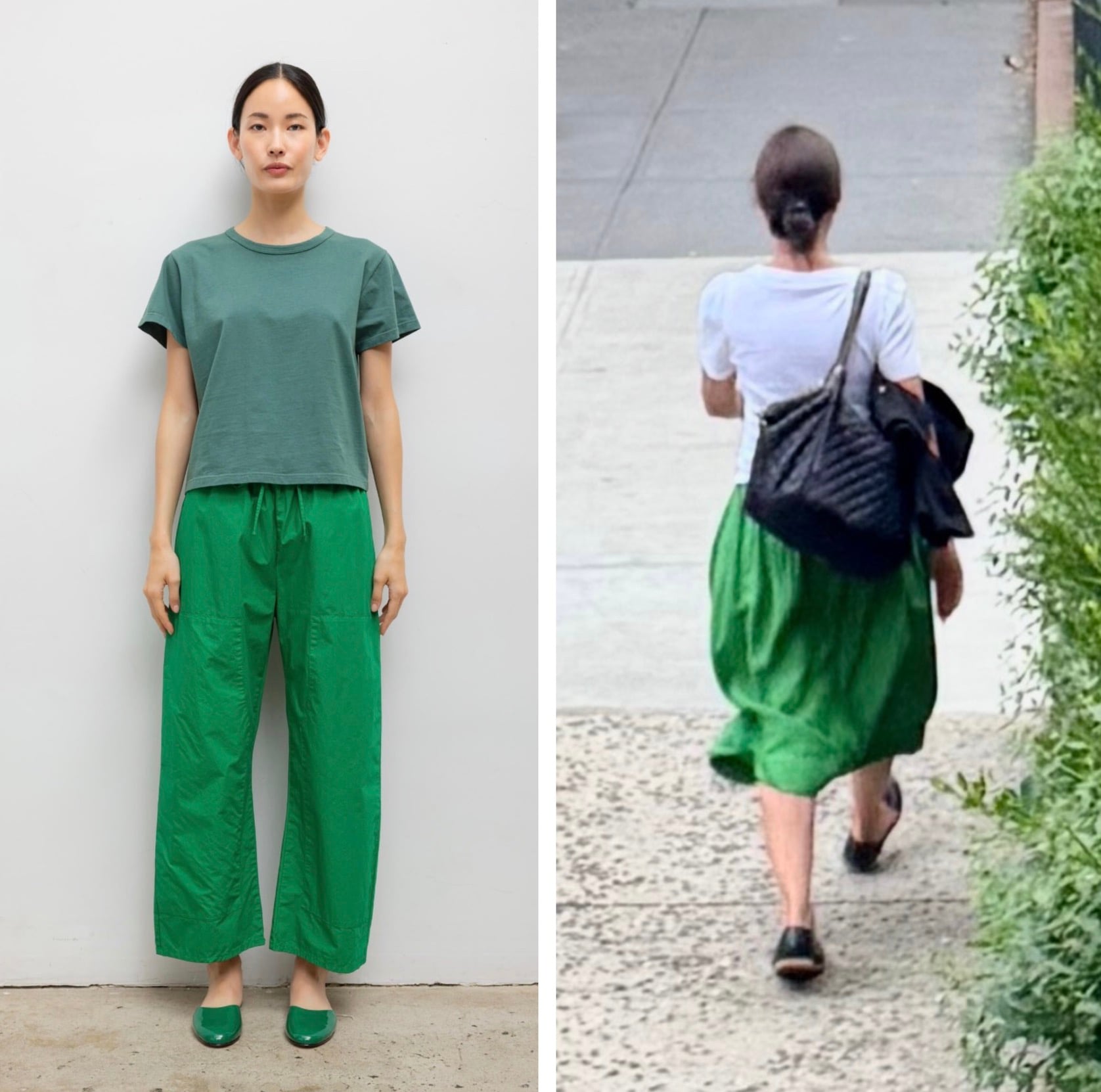 bright green skirt pants Brooklyn trend 2026