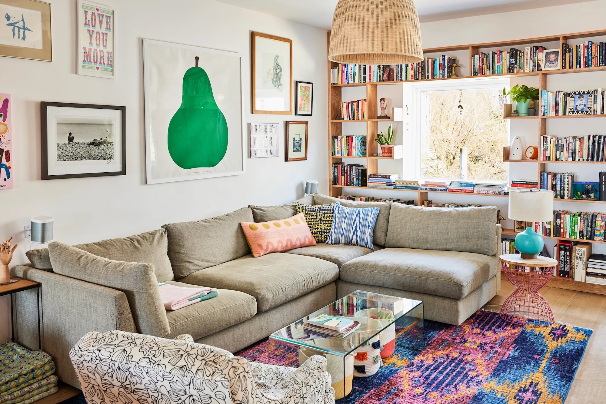 Emma Straub living room house tour