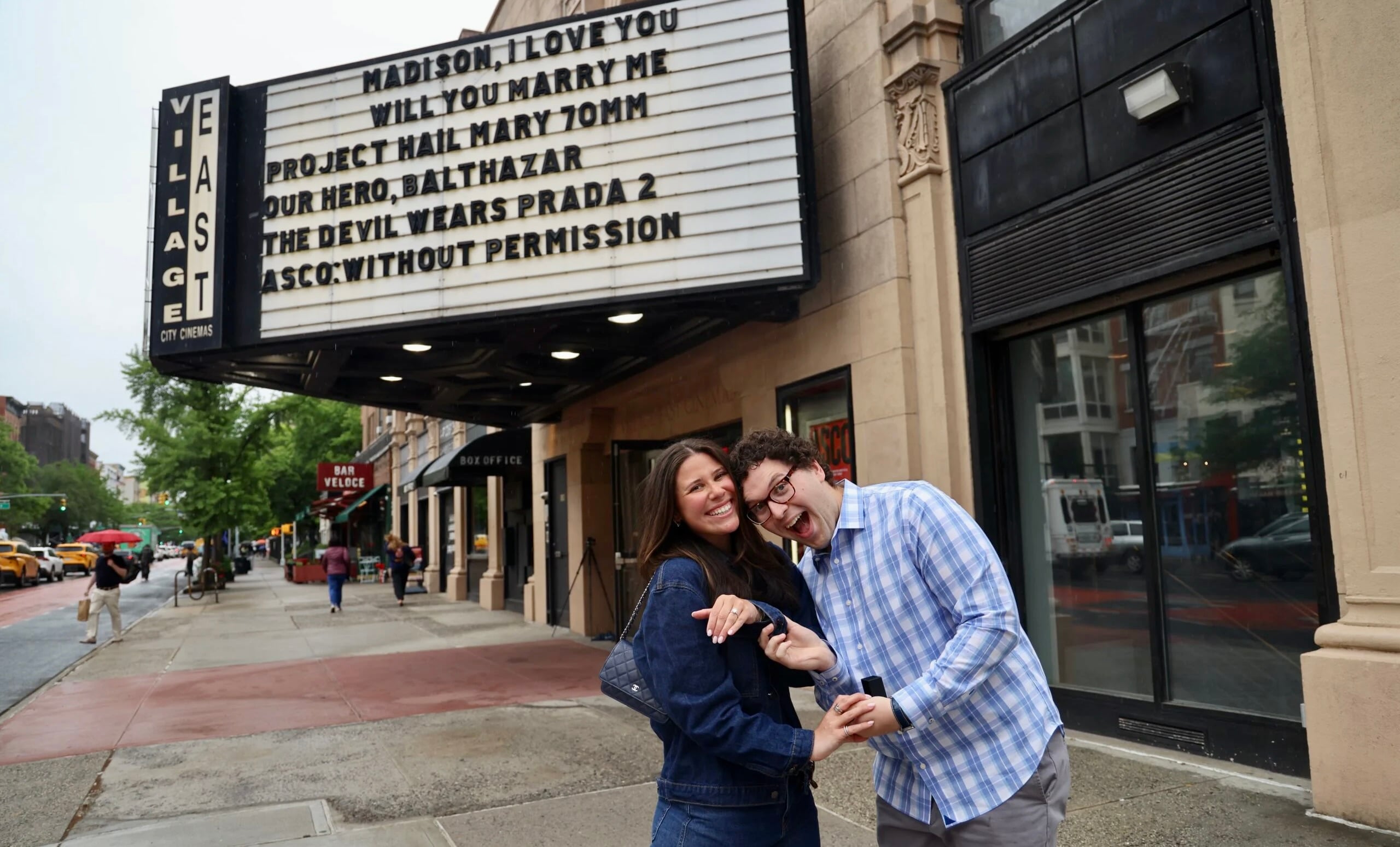 movie theater proposal story