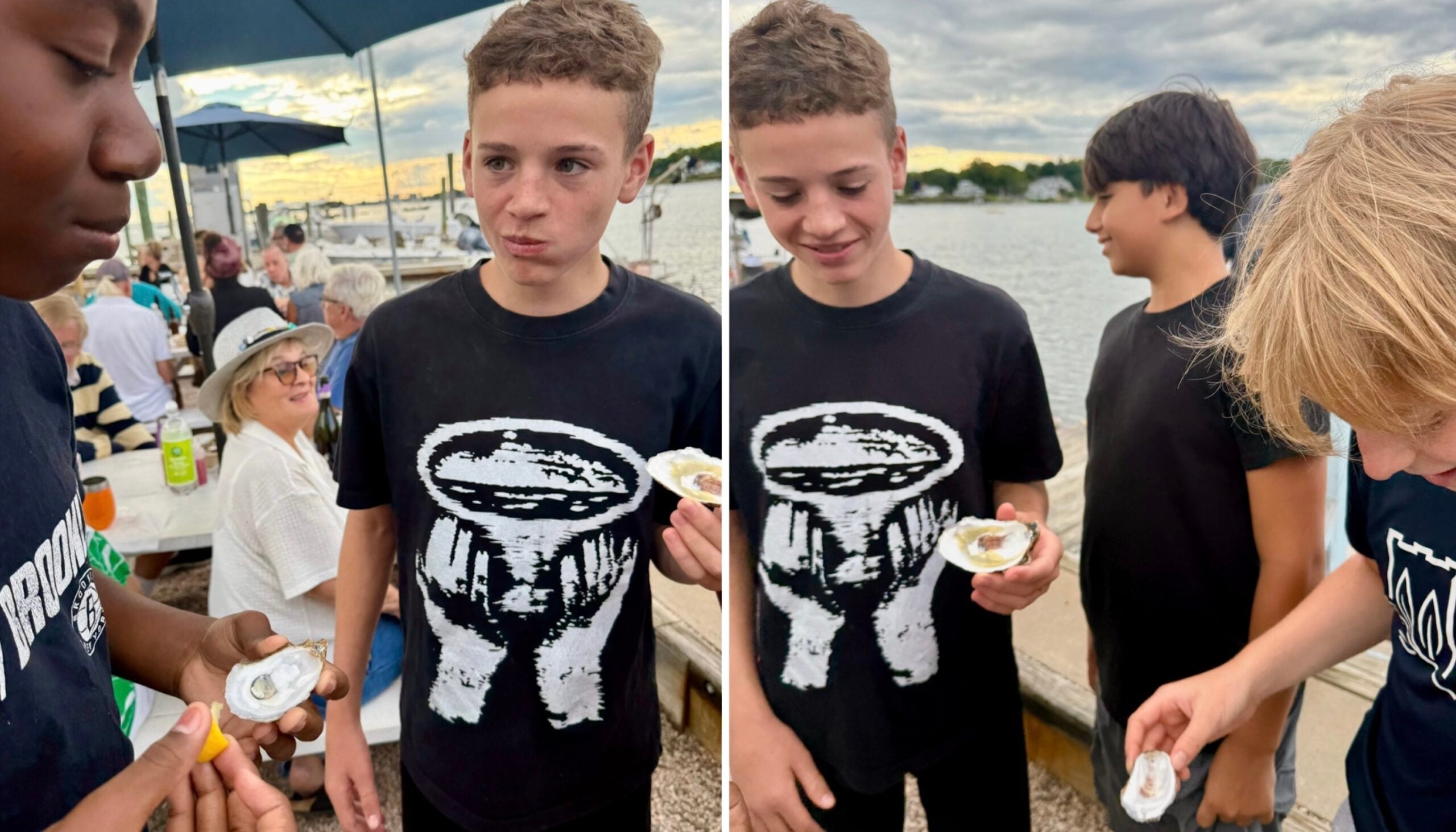 trying oysters for the first time